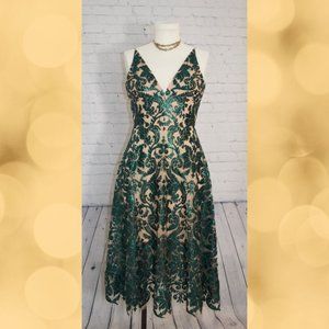 Dress the Population Emerald Blair Cocktail Dress - XS